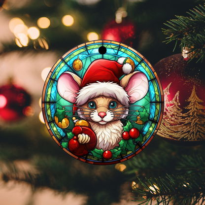 MDF Christmas tree bauble animals Santa Claus etc choice of 16 designs