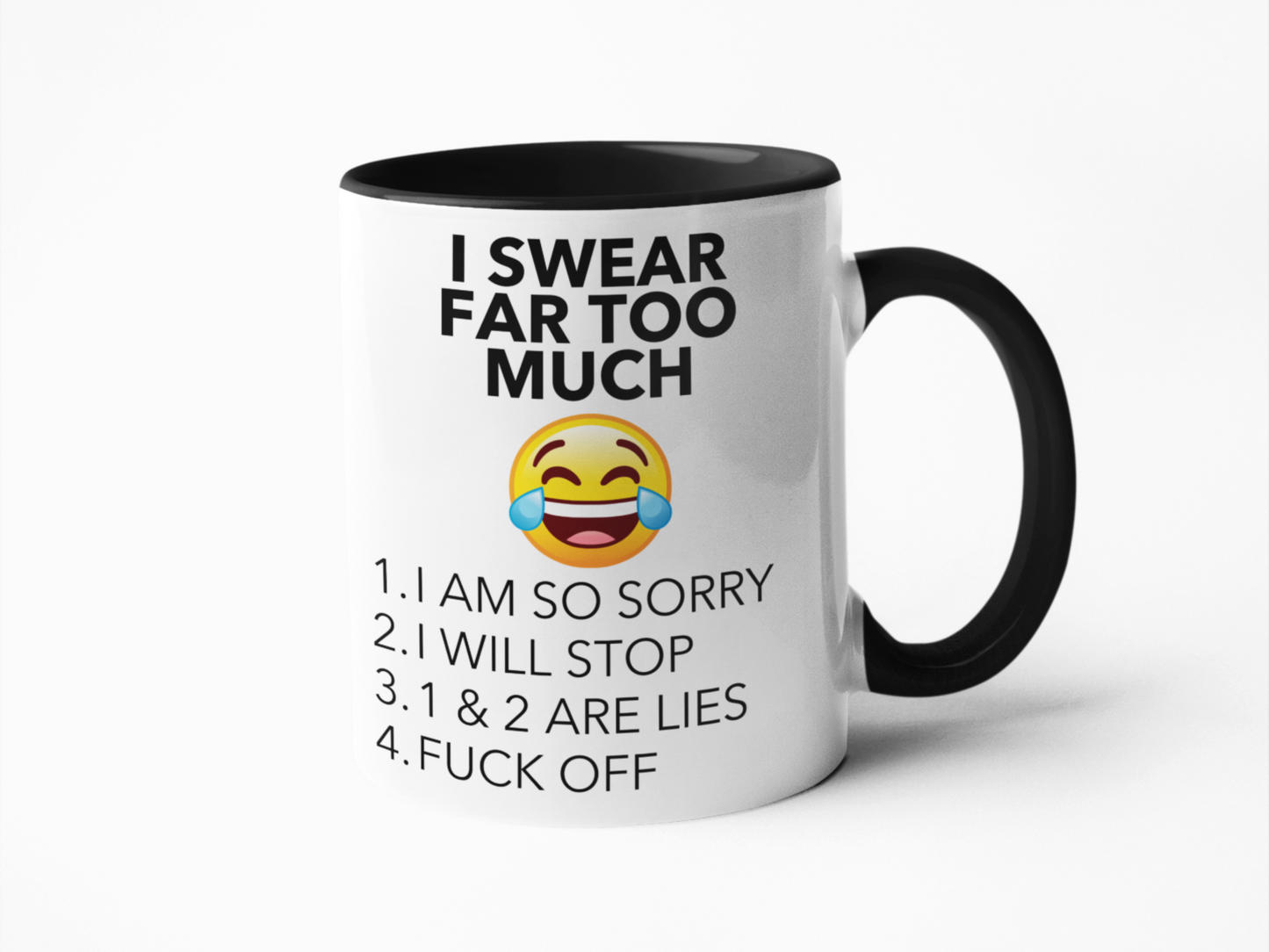 I swear far too much funny coffee mug