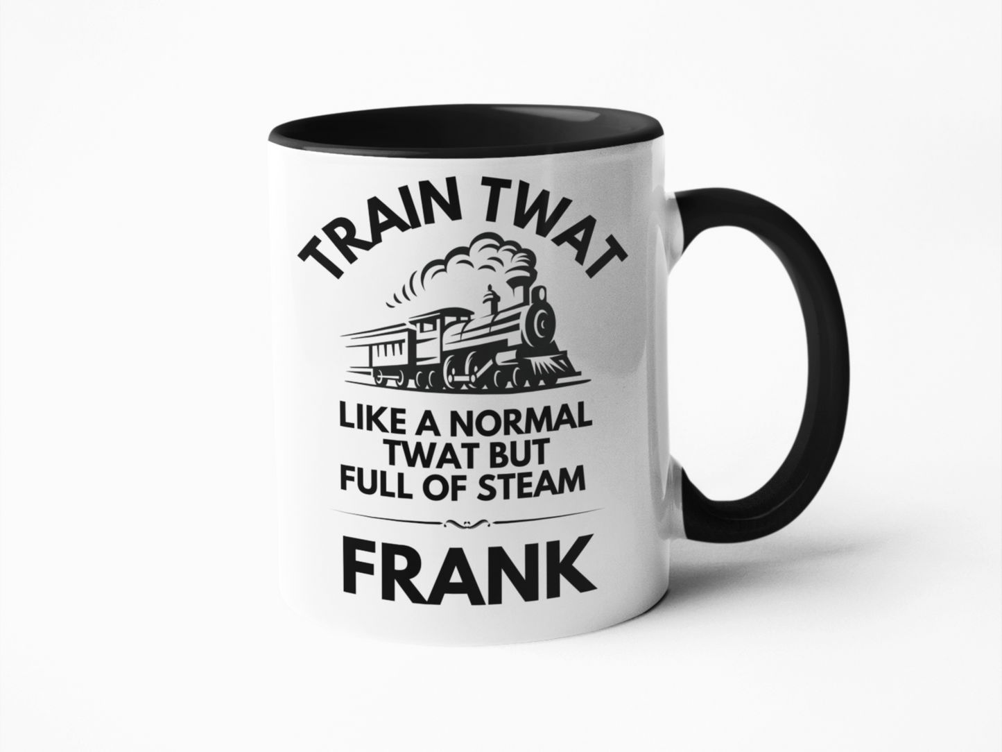 Train twat funny coffee mug