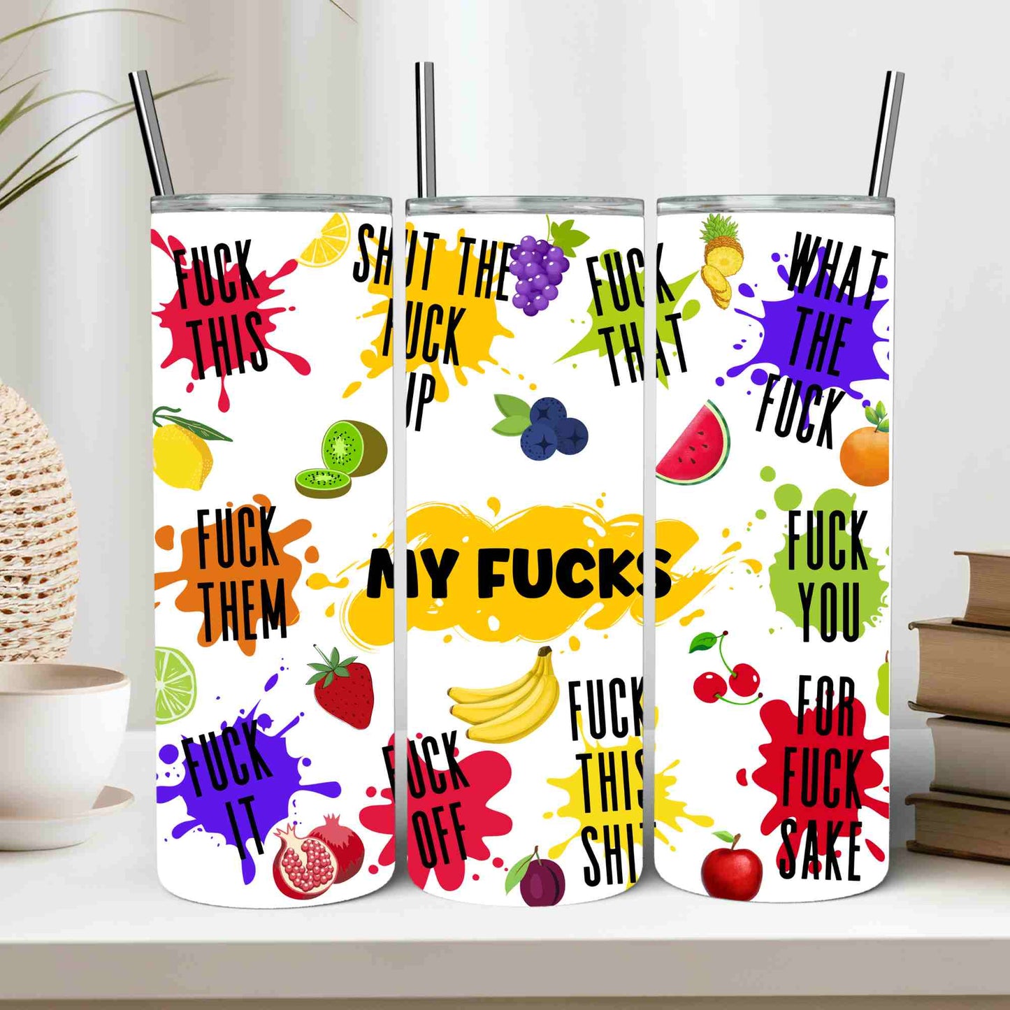 My fucks funny tumbler thermal insulated travel mug