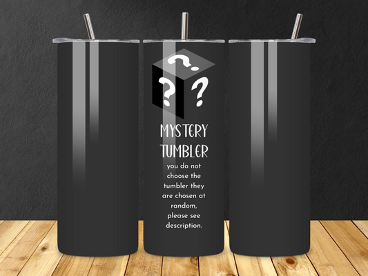 Limited Edition Mystery Tumbler - 20oz Stainless Steel Insulated Travel Mug - Surprise Design, Keeps Drinks Hot/Cold, Spill-Proof Lid