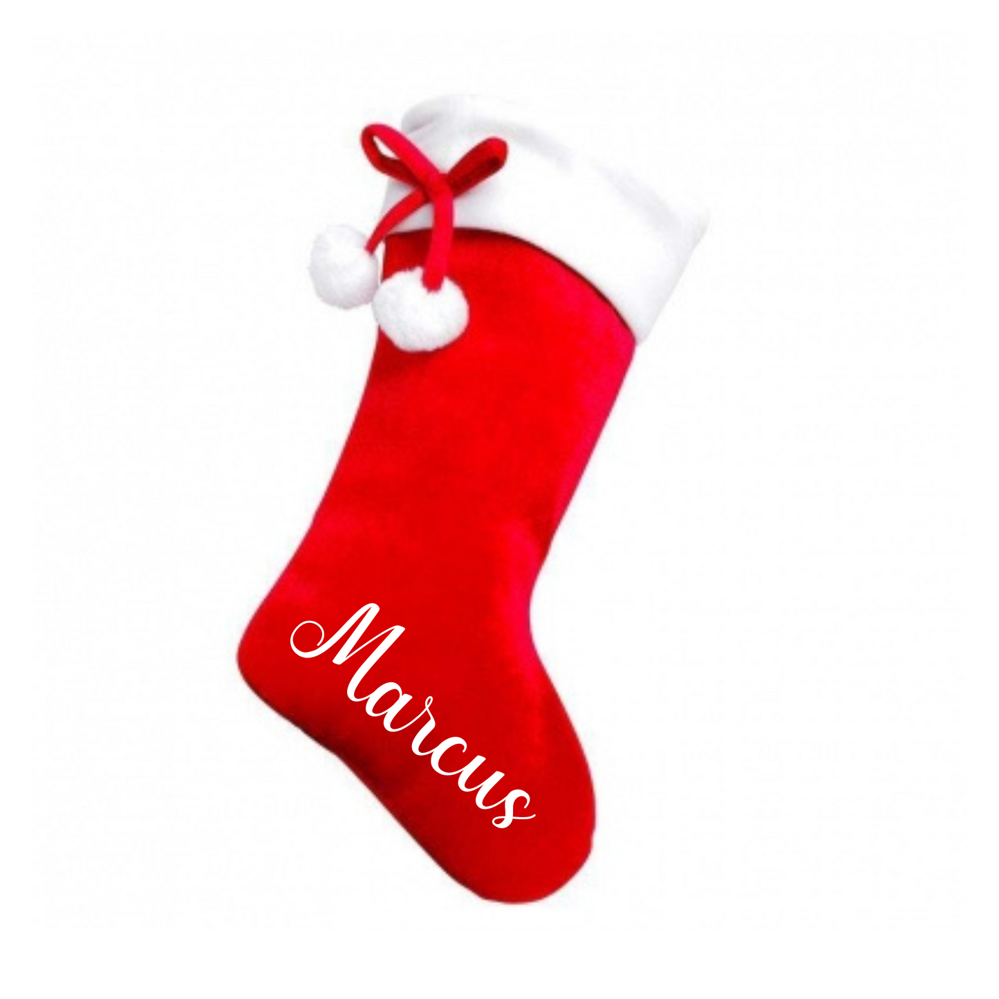 Personalised Kids & Adults Christmas Stocking Red, Blue or Pink – Get a Free Gingerbread Mug