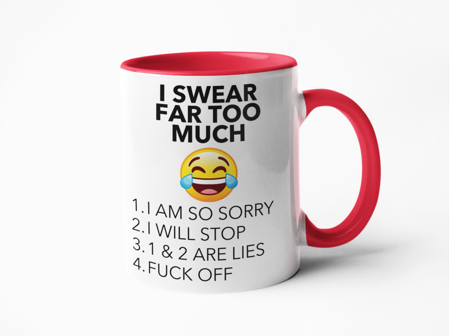 I swear far too much funny coffee mug