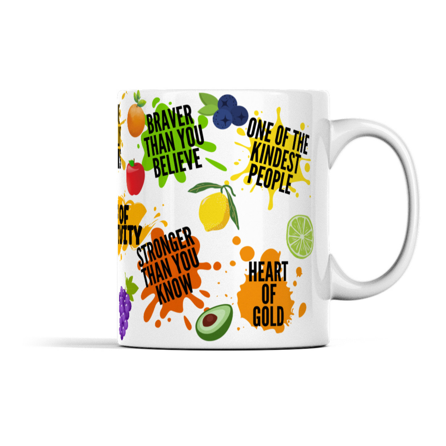Positive affirmation quotes "cup of positivity" sentimental coffee mug