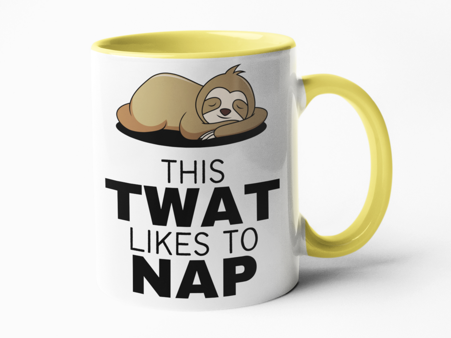 This twat likes to nap sloth theme coffee mug