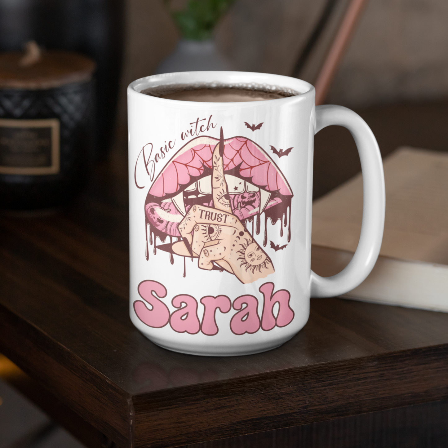 Basic witch personalised coffee mug cup