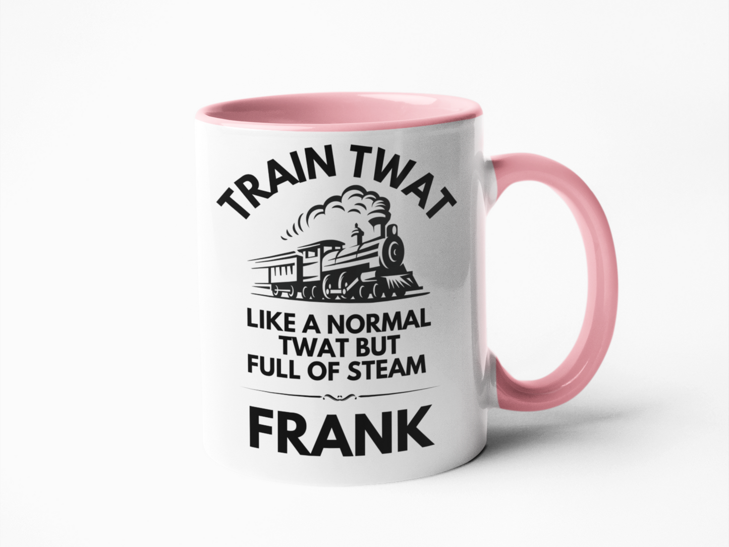 Train twat funny coffee mug