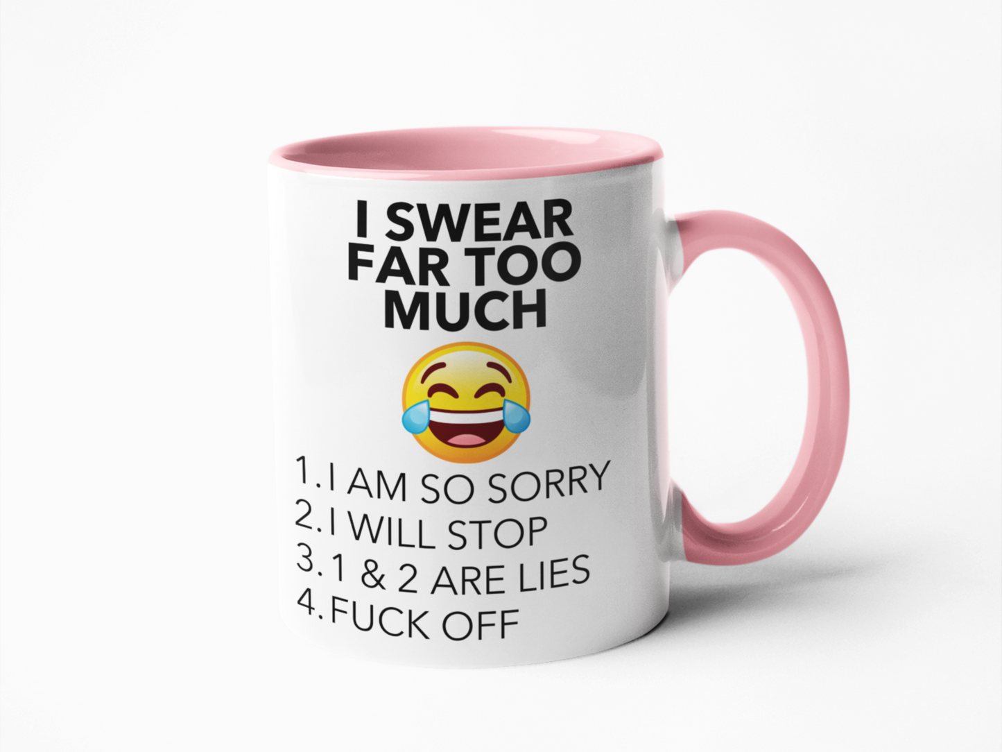 I swear far too much funny coffee mug