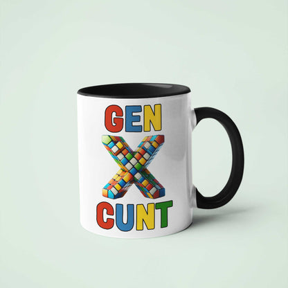 GEN X CUNT Mug - Funny Mug, Sarcastic Humour, Gen X Gift, Novelty Coffee Mug, Personalised Mug