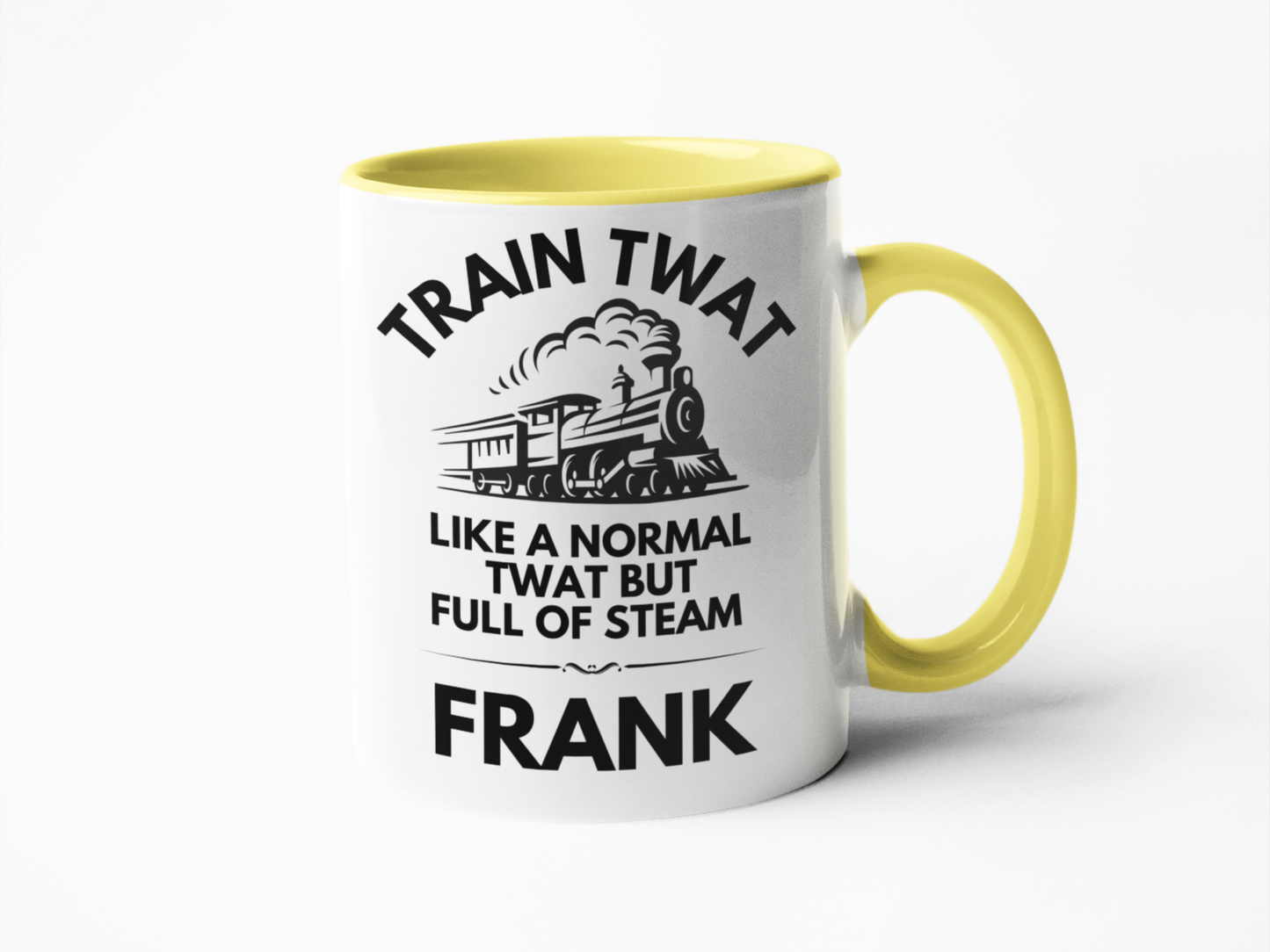 Train twat funny coffee mug