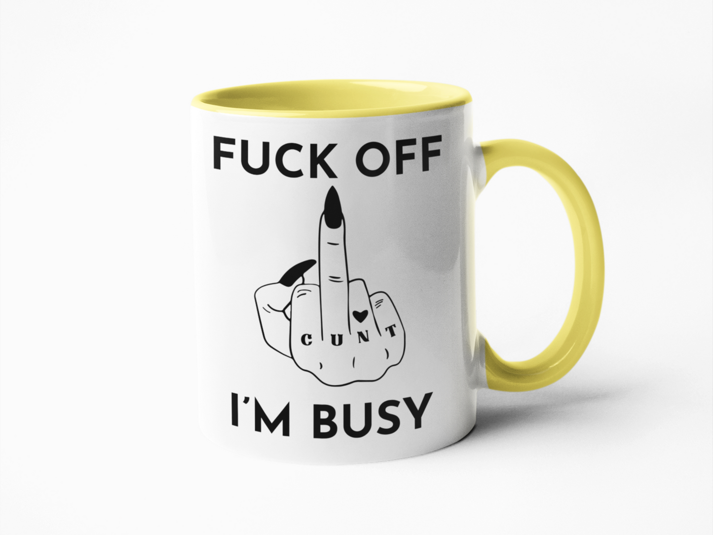 Fuck off I'm busy coffee mug