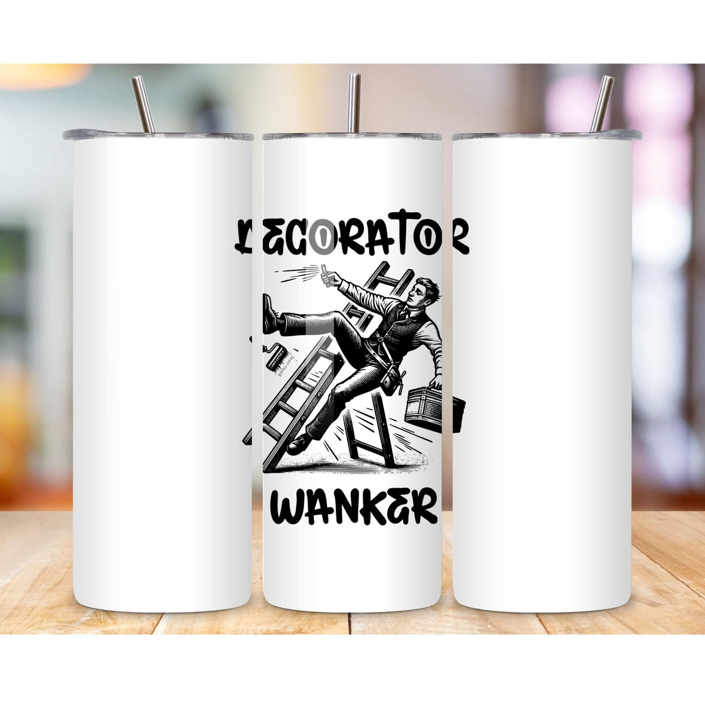 Decorator Wanker- Funny Rude Mugs for Work, Personalised Mugs UK, Funny Gifts for Friends, Unique Coffee Cup