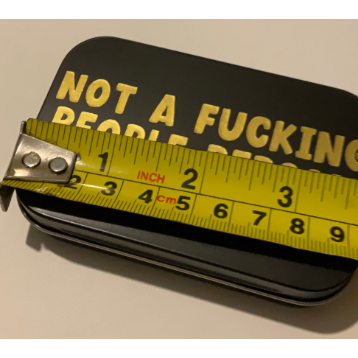 Rude tobacco tin smoker gift