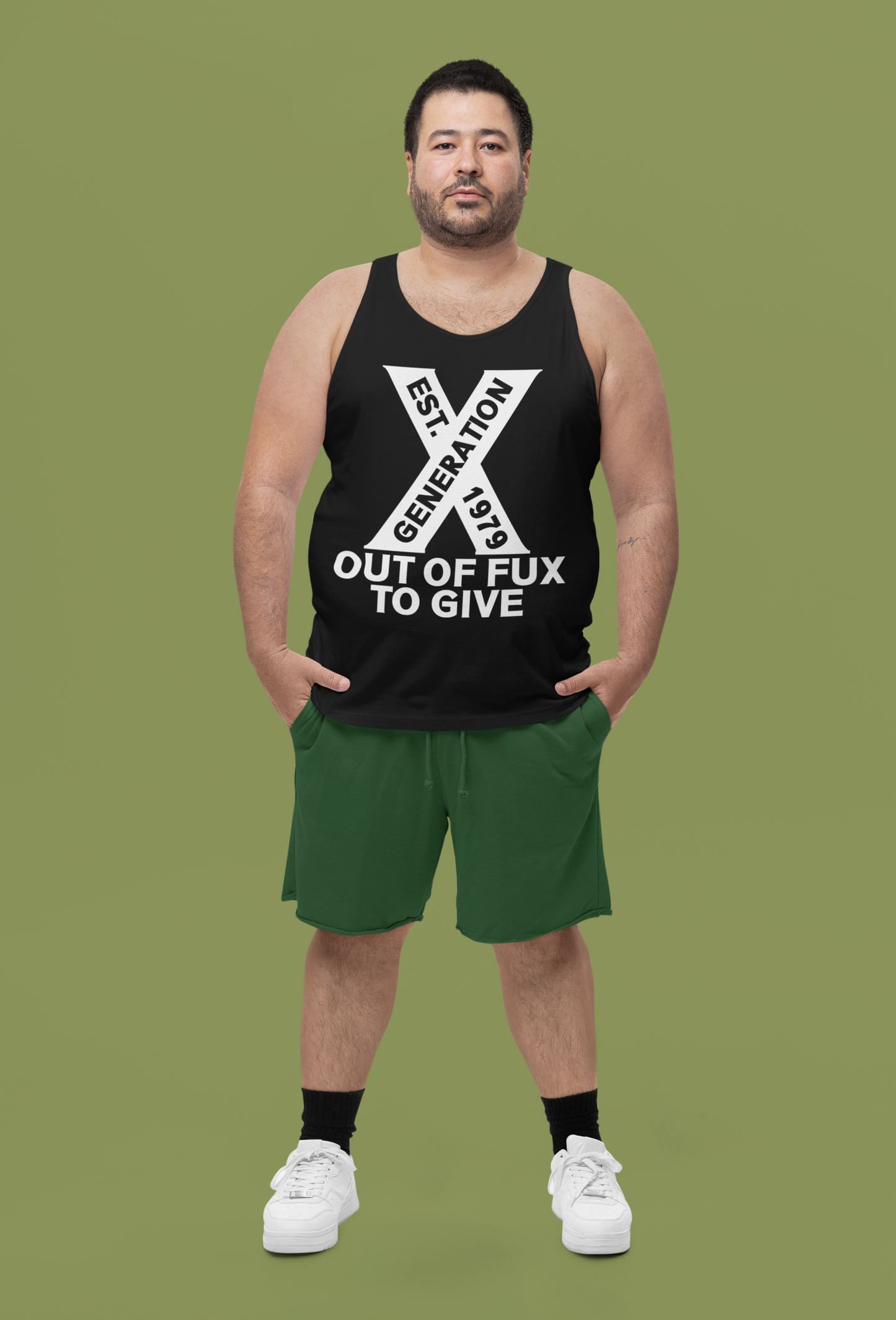 Generation X Tank Top / vest top - Out of Fux to Give, Funny British Vest, Retro Nostalgic Tank