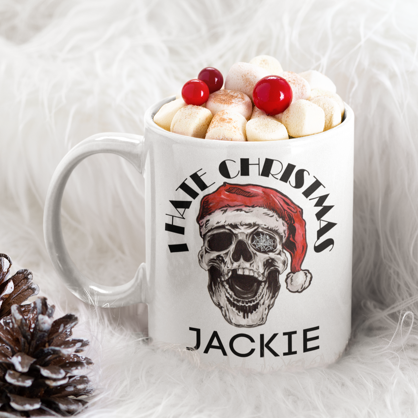 I hate Christmas funny coffee mug