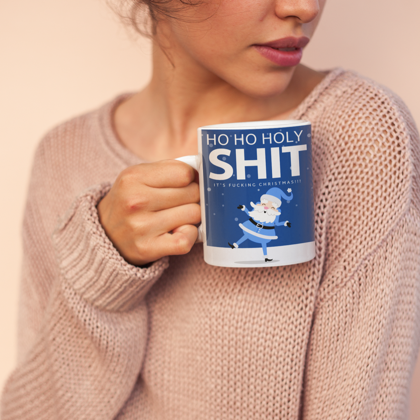 ho ho holy shit it's fucking Christmas rude funny swear mug