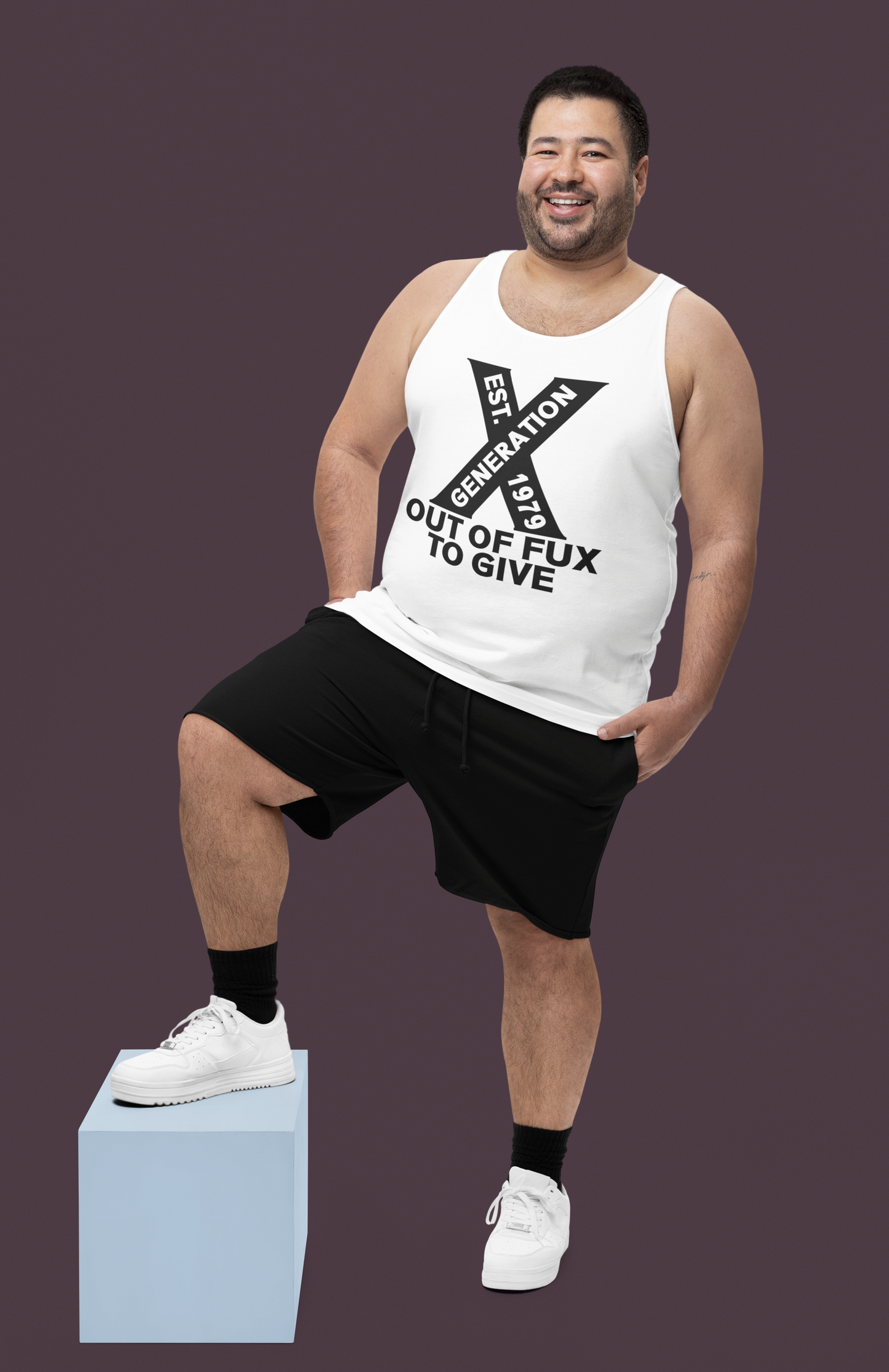 Generation X Tank Top / vest top - Out of Fux to Give, Funny British Vest, Retro Nostalgic Tank