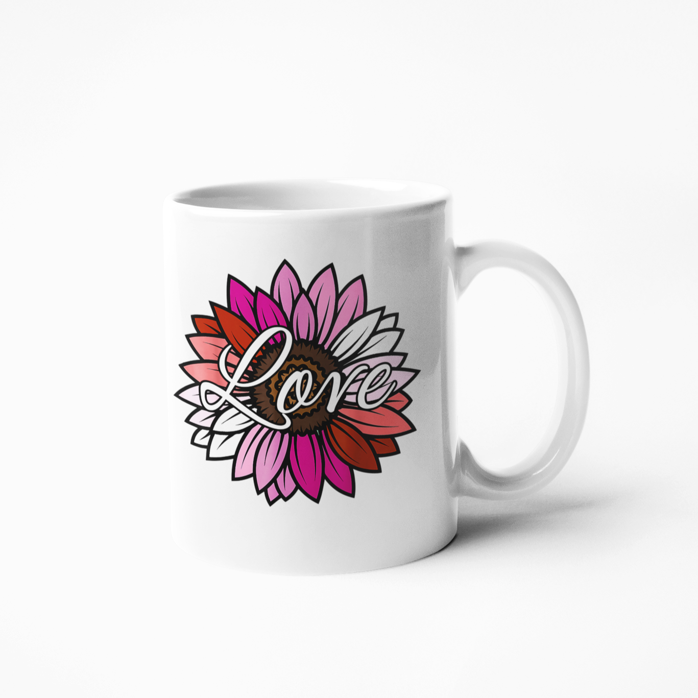 Love Sunflower lesbian gay pride LGBTQIA coffee mug