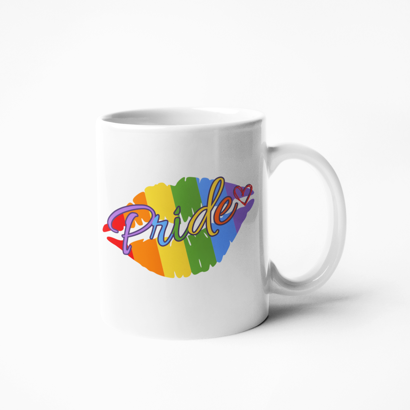 Pride lips gay pride LGBTQIA coffee mug