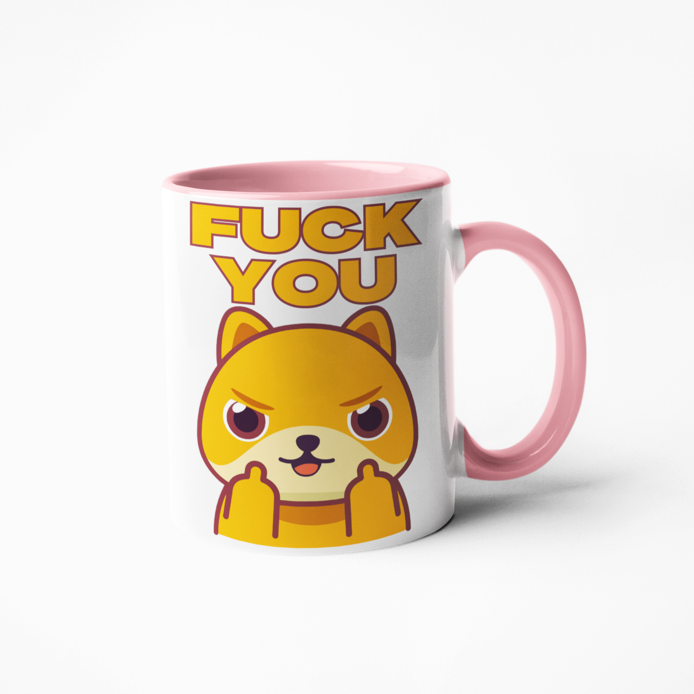 Fuel your rebellious spirit with this classic Fuck you middle finger swearing fox funny coffee mug! Invoke your wilder side and challenge convention with this daring piece. Let your mug be your statement of nonconformity and boldness! Live loud and wild!