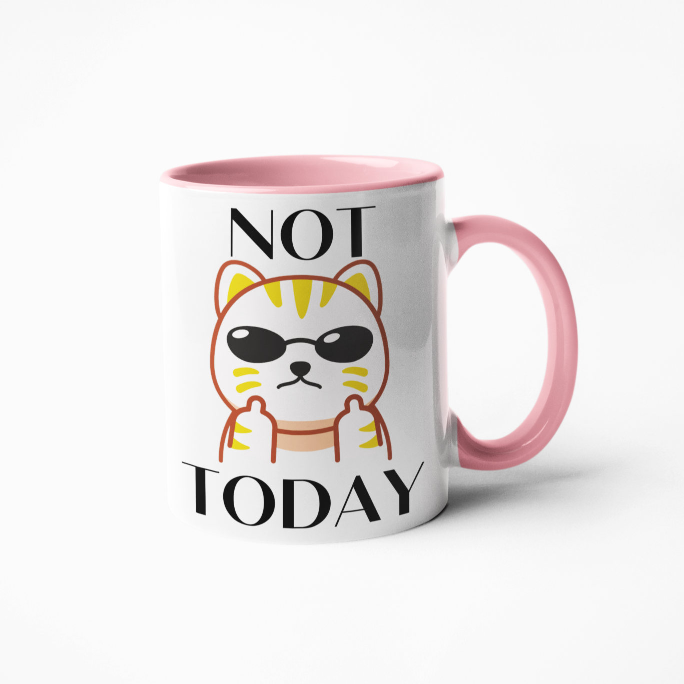 Start your morning with a motivational jolt! This Not Today Cat mug will inspire you to seize the day and take on any challenge. Let it also remind you to enjoy the journey along the way. Be bold and no matter what, don't give up! Make every cup of joe count!