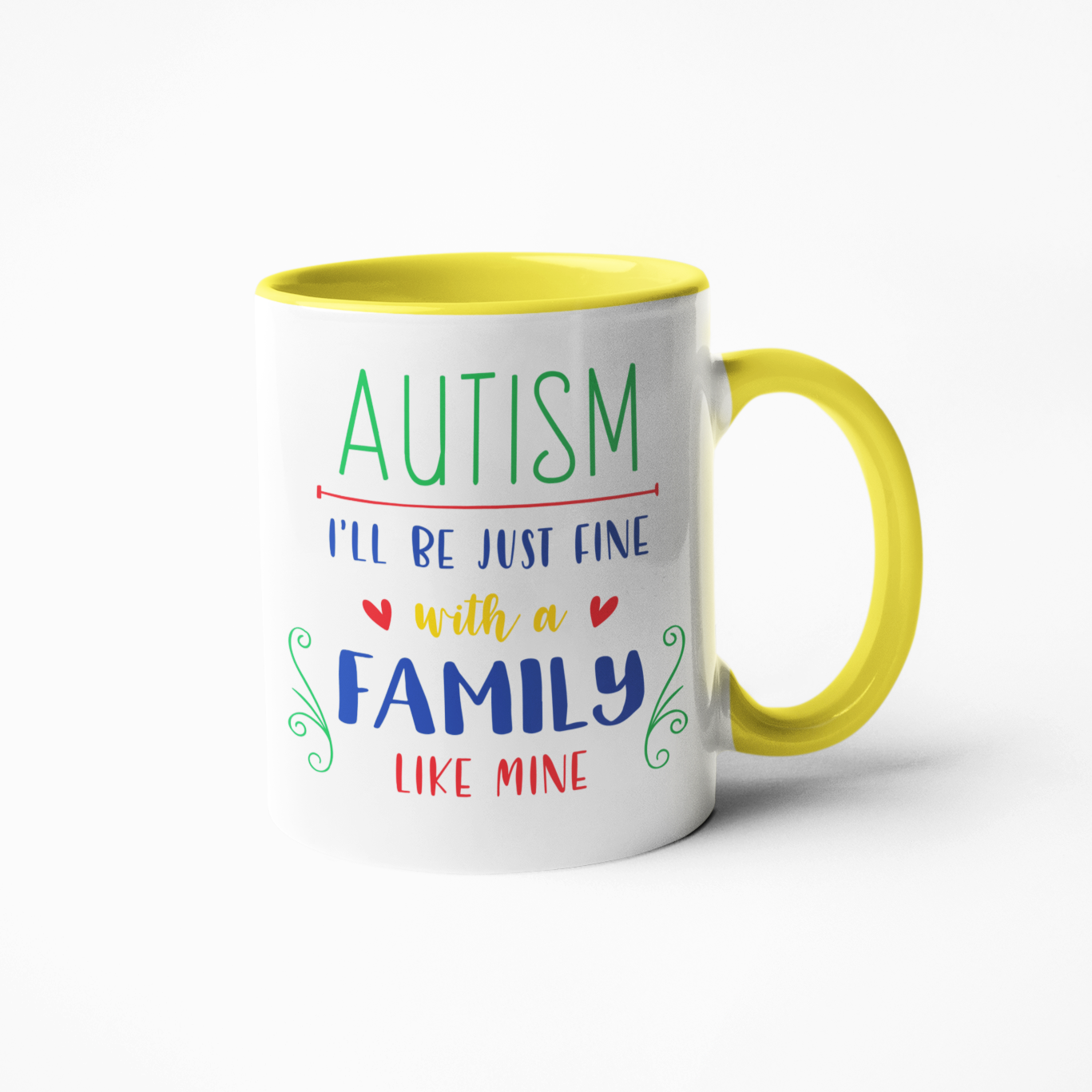 Autism I'll be just fine coffee mug