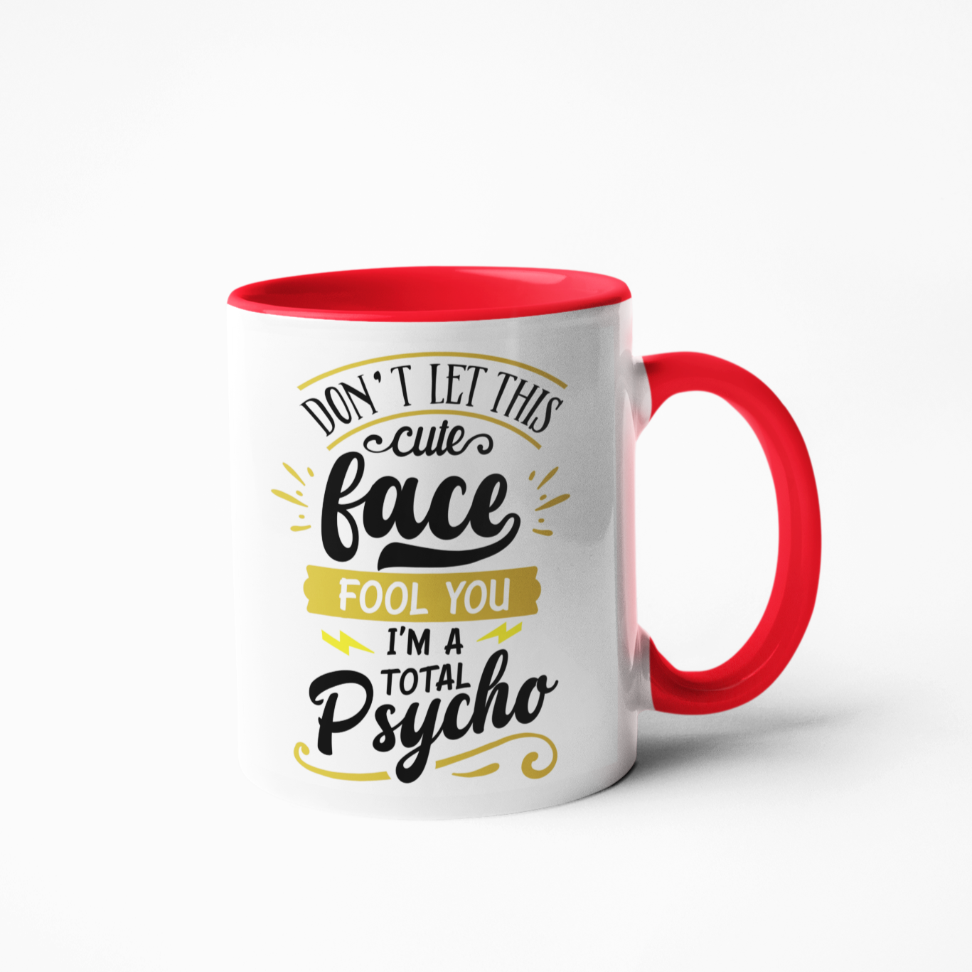 Don't let this cute face fool you coffee mug