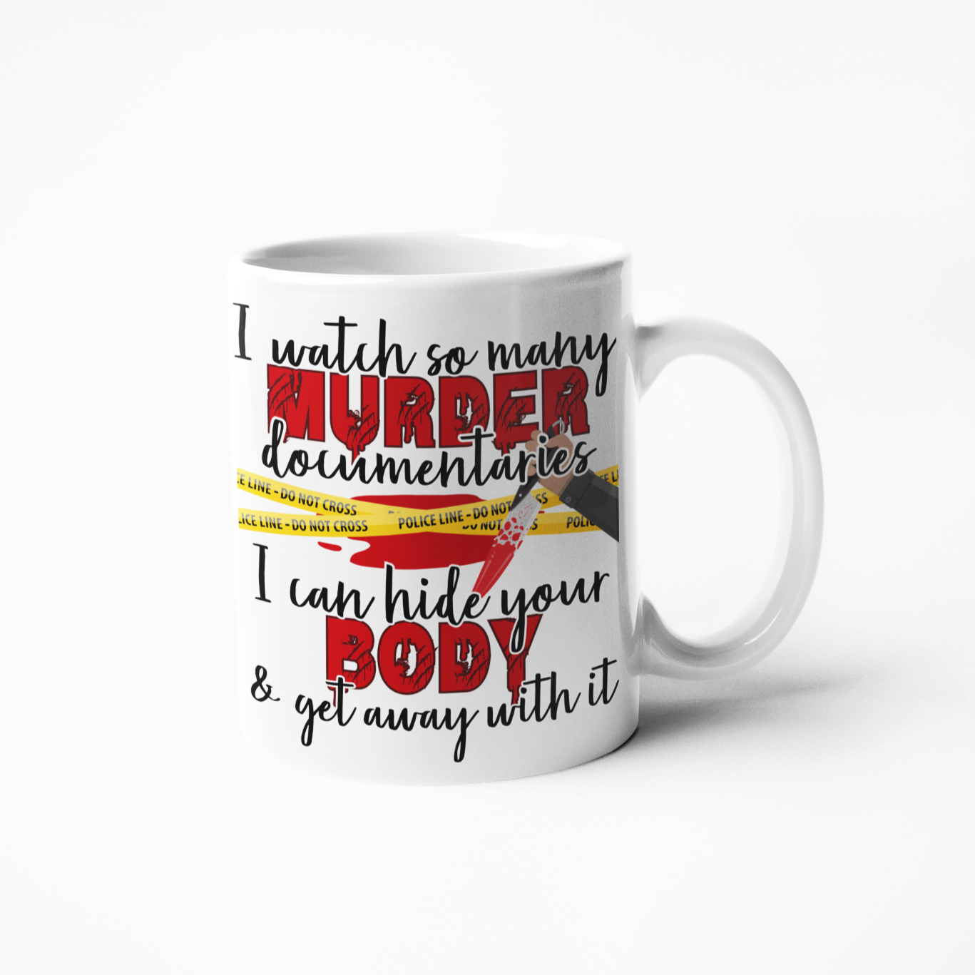 I watch documentaries funny coffee mug