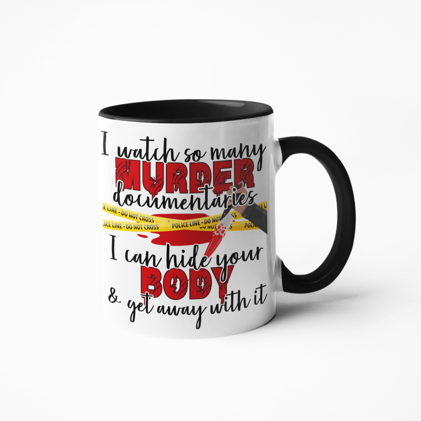 I watch documentaries funny coffee mug