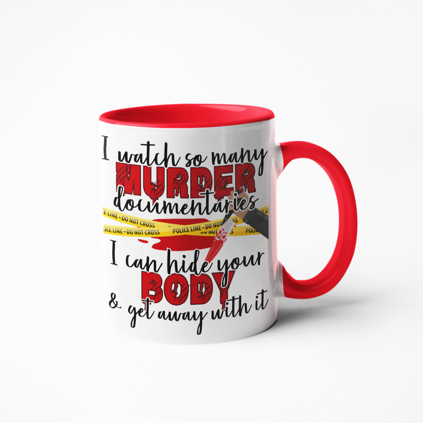 I watch documentaries funny coffee mug