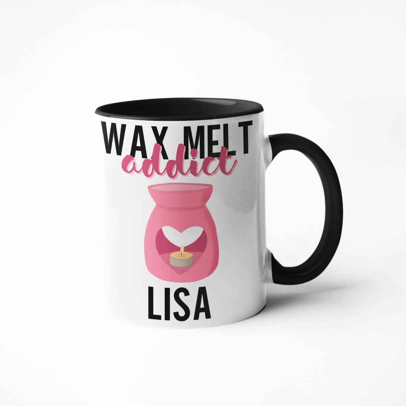 wax melt addict personalised coffee mug birthday or Christmas gift