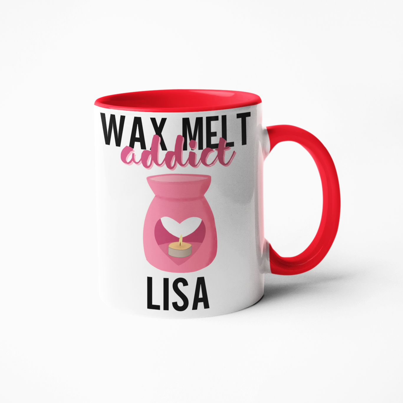 wax melt addict personalised coffee mug birthday or Christmas gift