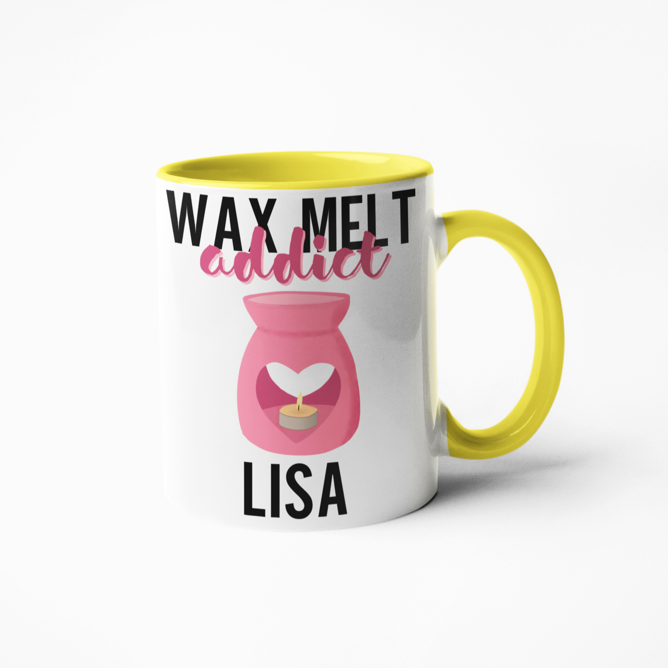 wax melt addict personalised coffee mug birthday or Christmas gift