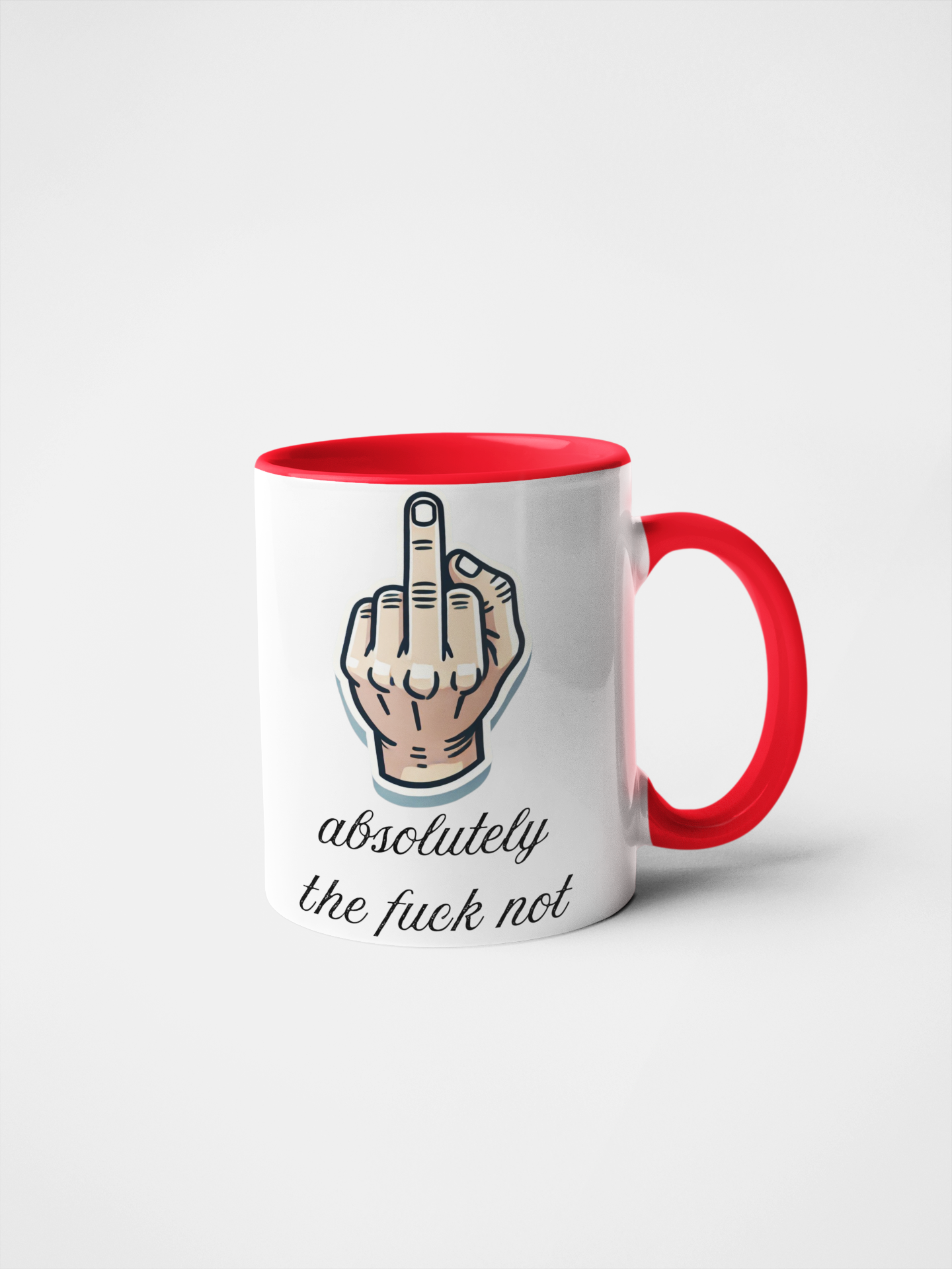 Absolutely The Fuck Not Mug - Funny Sarcastic Mugs, Swearing Humour Office Gift, Cheeky Novelty Mug