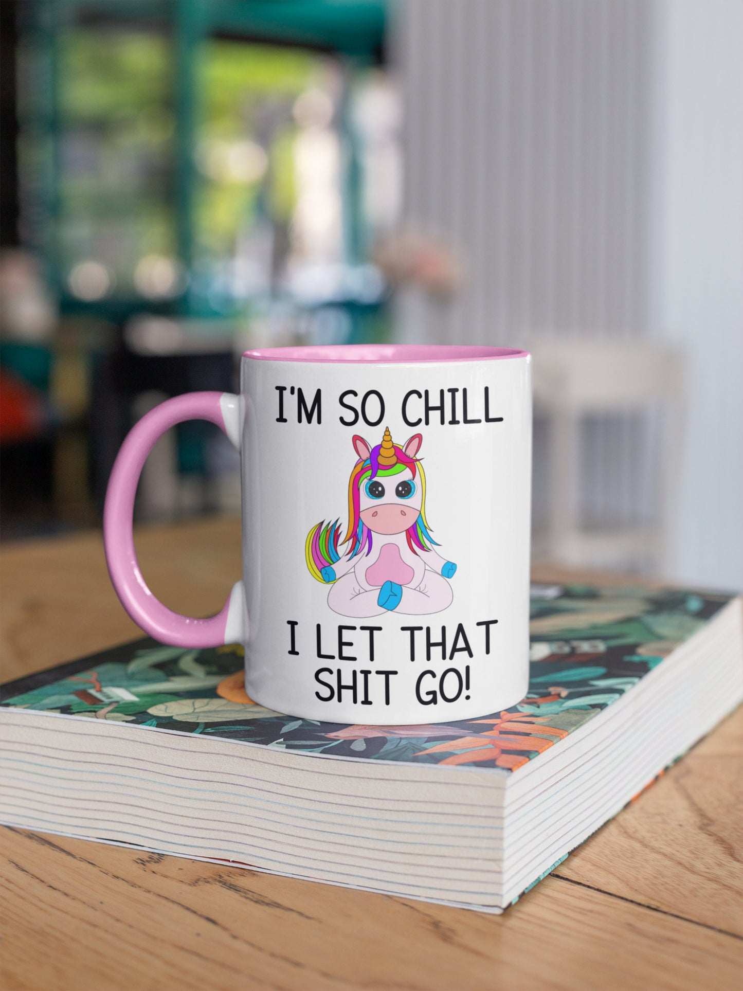 Swear mug, funny mug, swear unicorn mug, yoga unicorn mug, profanity mug