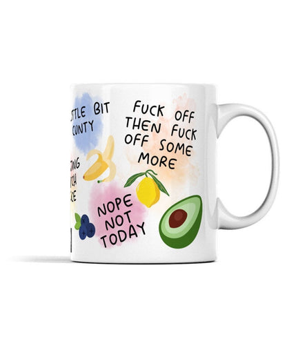 Sweary affirmations coffee mug