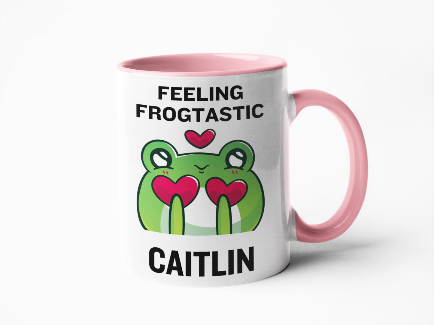 Mugs personalised, Frog Coffee Mug | Frog Birthday Mug | Cute Frog Gift | Feeling Frogtastic