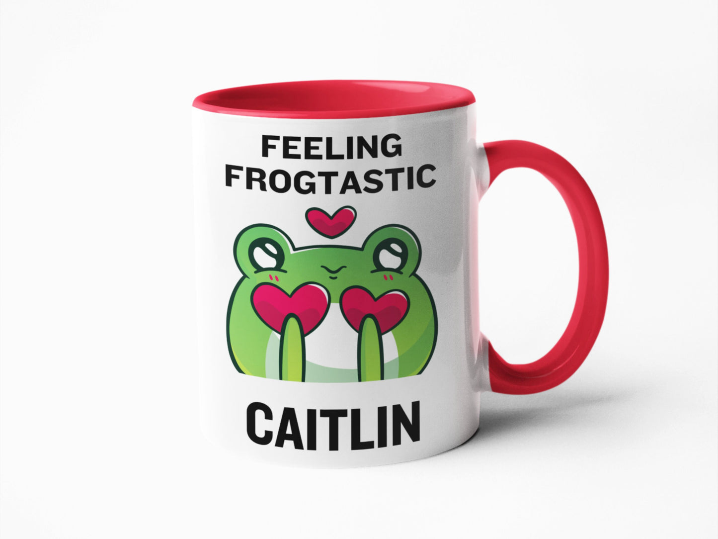 Mugs personalised, Frog Coffee Mug | Frog Birthday Mug | Cute Frog Gift | Feeling Frogtastic