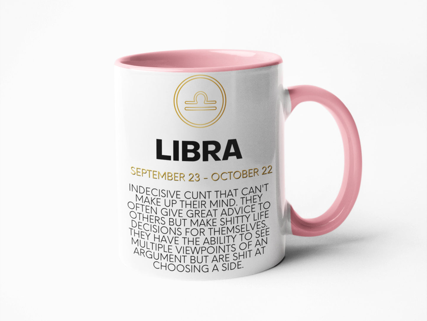 Libra star sign horoscope sweary profanity mug