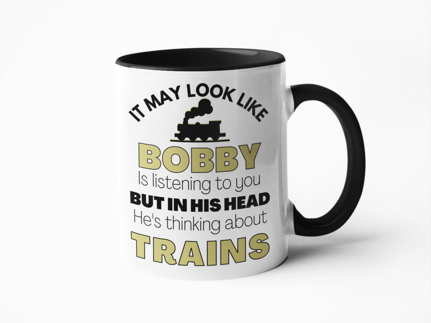 Train Lover Mug | Train Enthusiast Gift | Novelty Coffee Mug | Personalised Mug