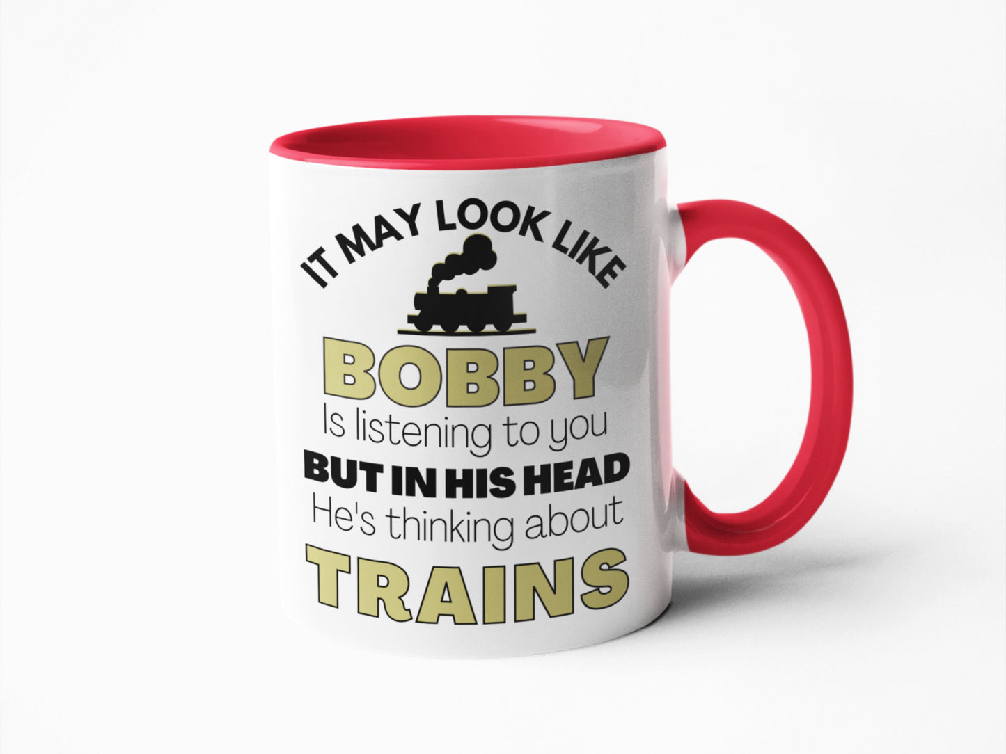 Train Lover Mug | Train Enthusiast Gift | Novelty Coffee Mug | Personalised Mug